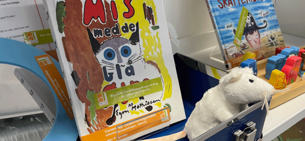 På billedet her er der en kat